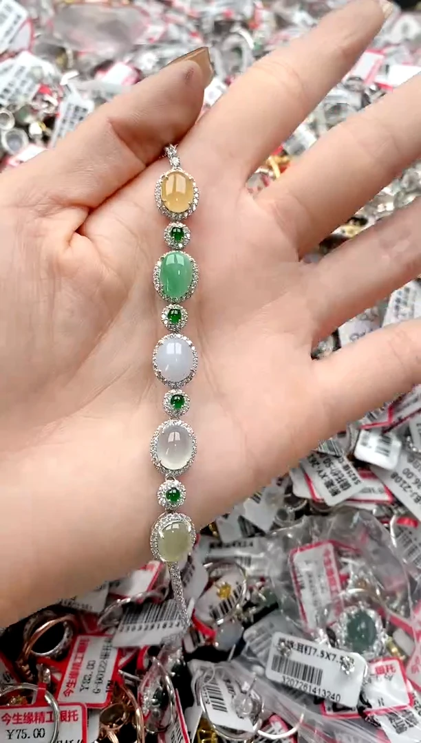 【闪购商品】翡翠戒指银S925镶嵌888888888   2