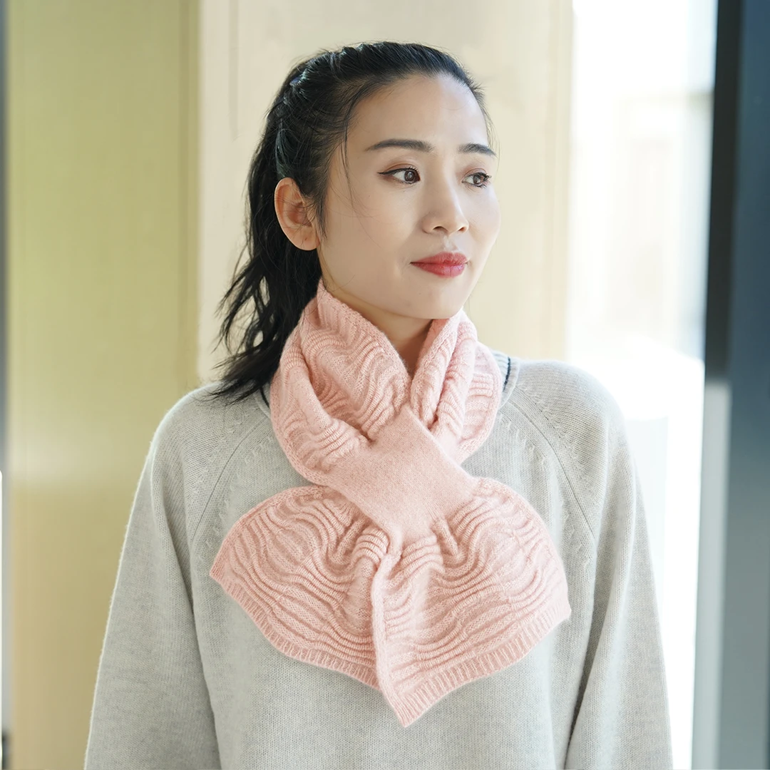 TALMUS/塔拉牧丝山羊绒针织插口小围巾