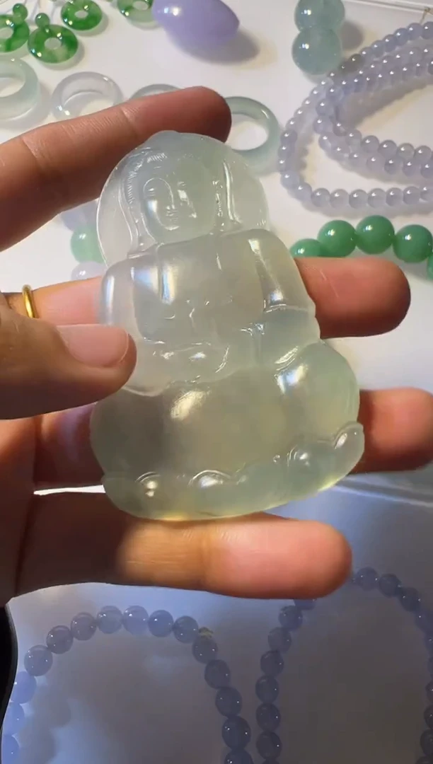 未镶嵌定制翡翠观音