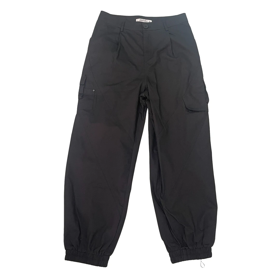 时尚休闲工装裤高腰设计抽绳收脚口大口袋户外运动裤KZ-008