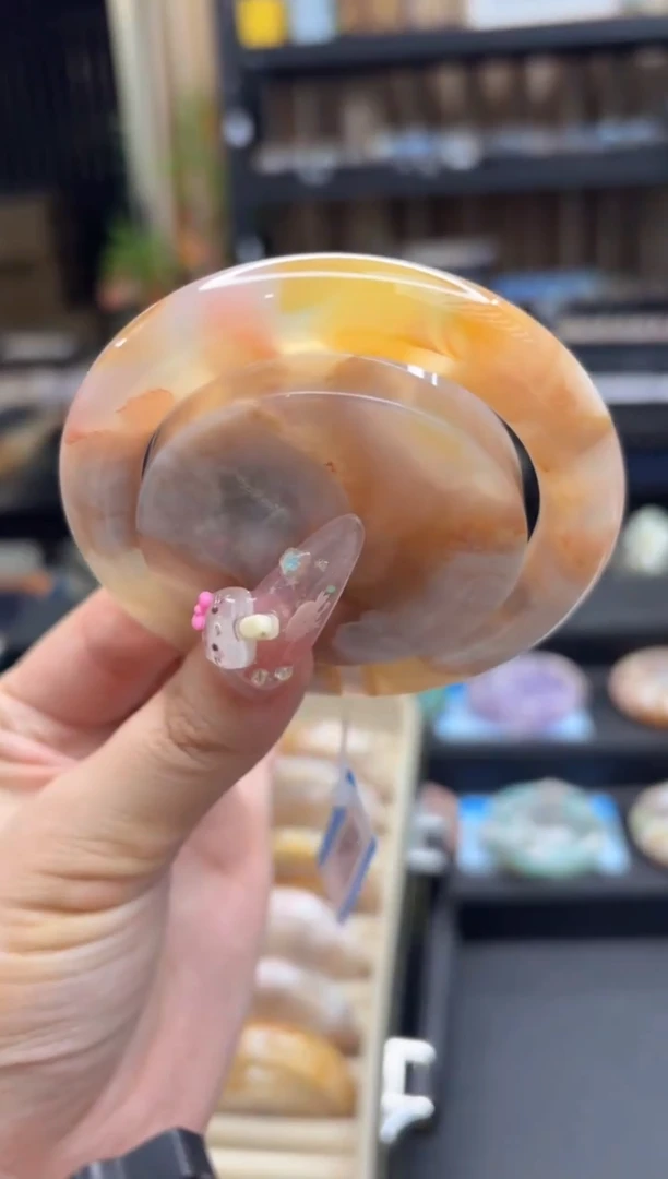 未镶嵌手镯石英质玉109(57圈赠送镯心)