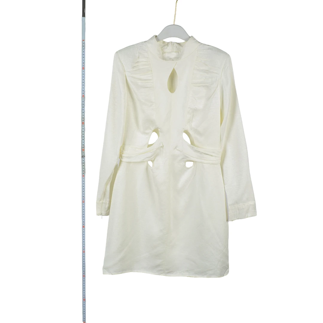 【Y专柜捡漏F-5】深圳设计女装QLC-连衣裙0601白色大一码