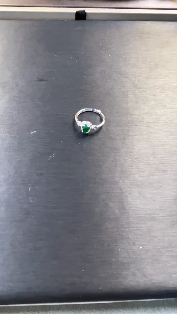 翡翠戒指银S925镶嵌翡翠  戒指 未镶嵌葫芦款