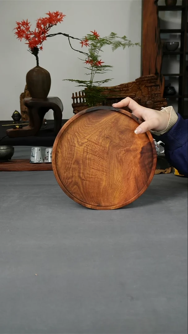 红酸枝圆形干泡 24-2.5cm