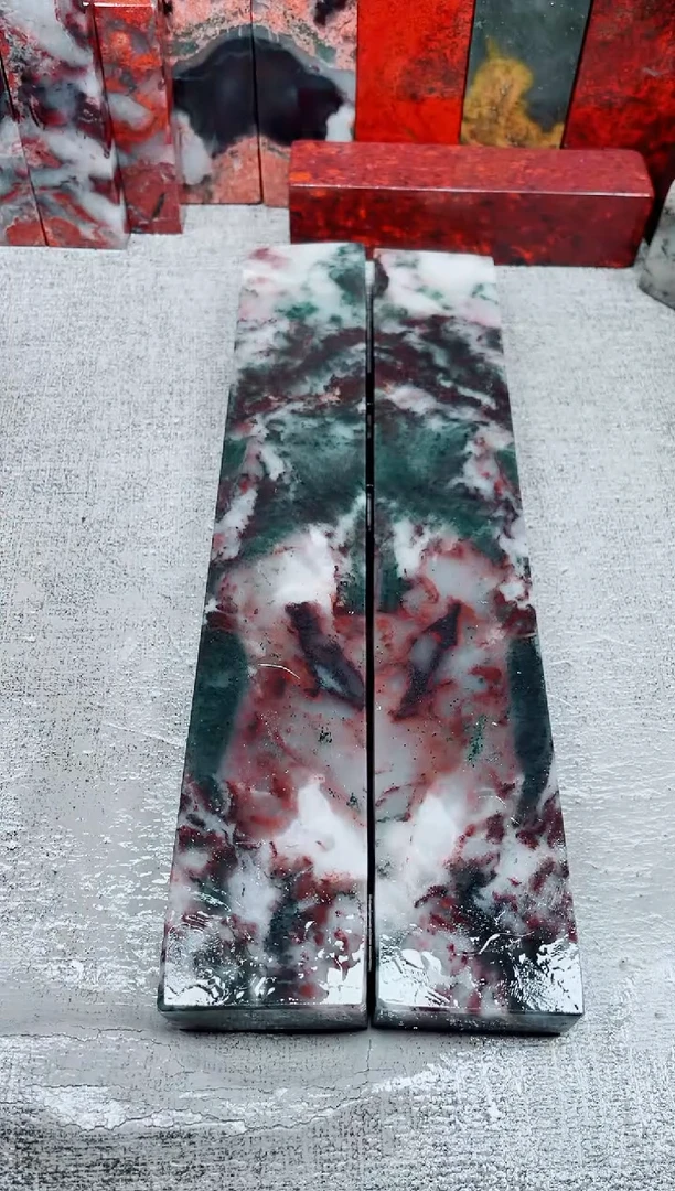 桂林鸡血玉素章对镇尺43