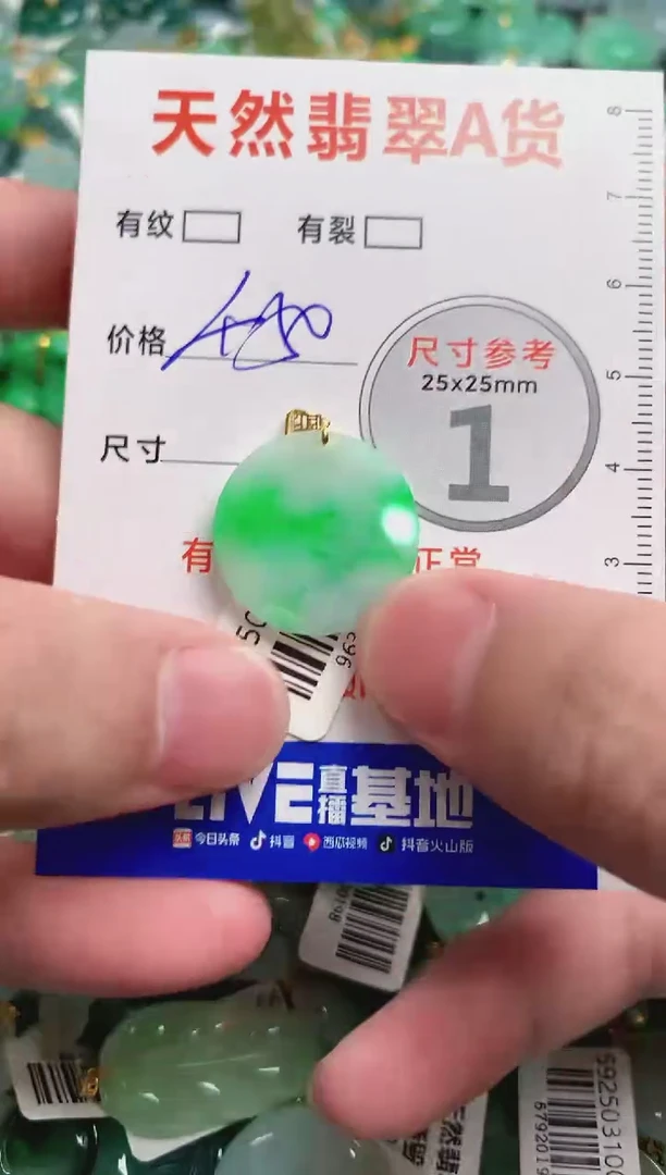 翡翠18K金镶嵌颈饰0264127670