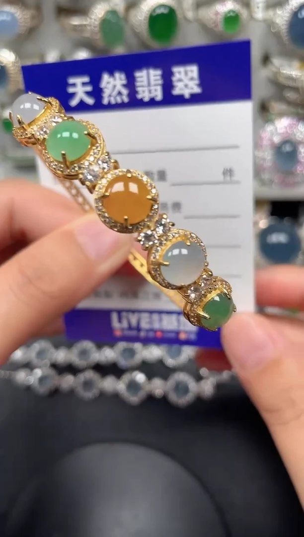 颈饰银S925镶嵌翡翠114