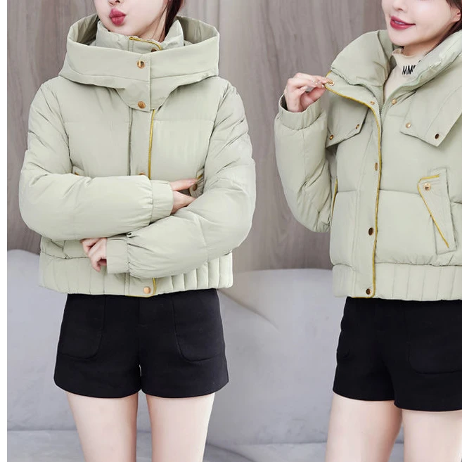女士短款棉服2024冬季新款小个子棉衣面包服宽松加厚棉袄外套