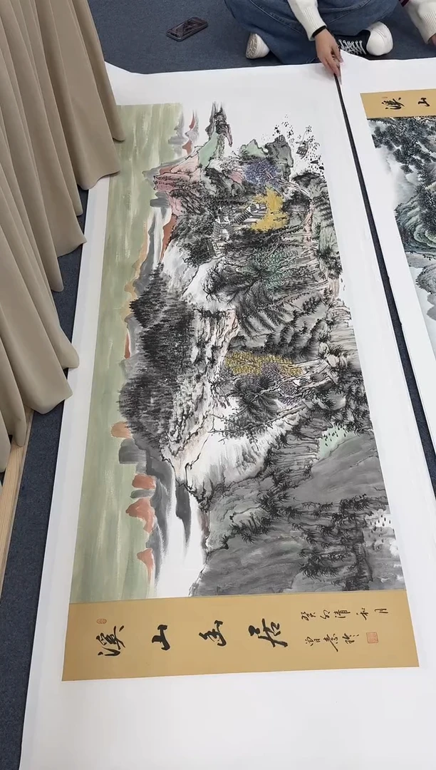 国画同类型随机溪山2