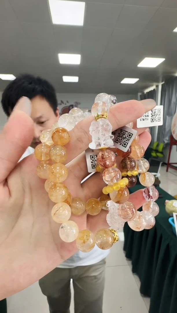水晶手链未镶嵌7298JC 约10mm多样式发一件