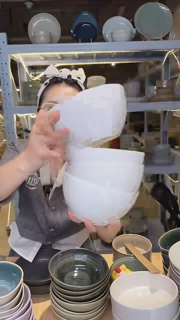 瓷48外贸尾货高温釉下彩陶瓷餐具默认微瑕