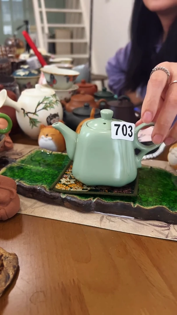 【茶瓷物语】青瓷茶壶703
