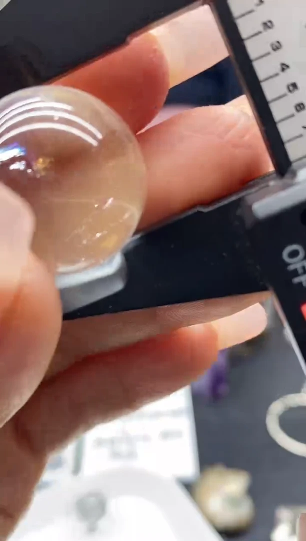 水晶珠宝半成品未镶嵌白水晶球随机发