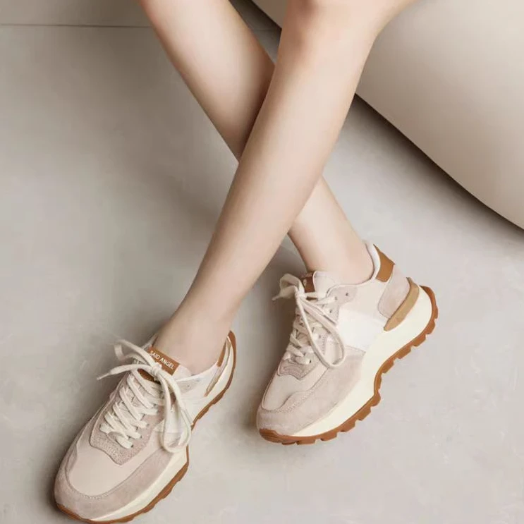 厚底增高老爹鞋女2024春秋季新款百搭休闲小个子小蛮腰运动鞋