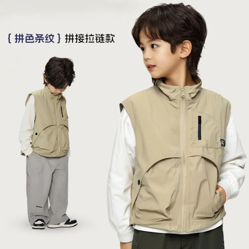 男童马甲春季新款春秋小童男孩薄款上衣春季儿童韩范童装外穿马夹