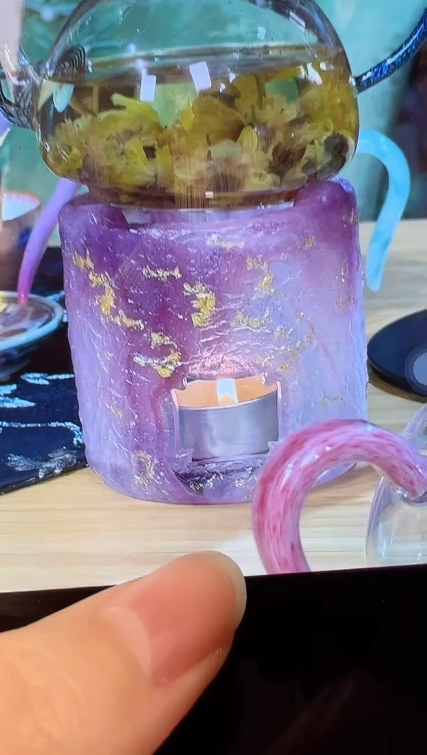 心缘堂紫色琉璃碳炉福利价格