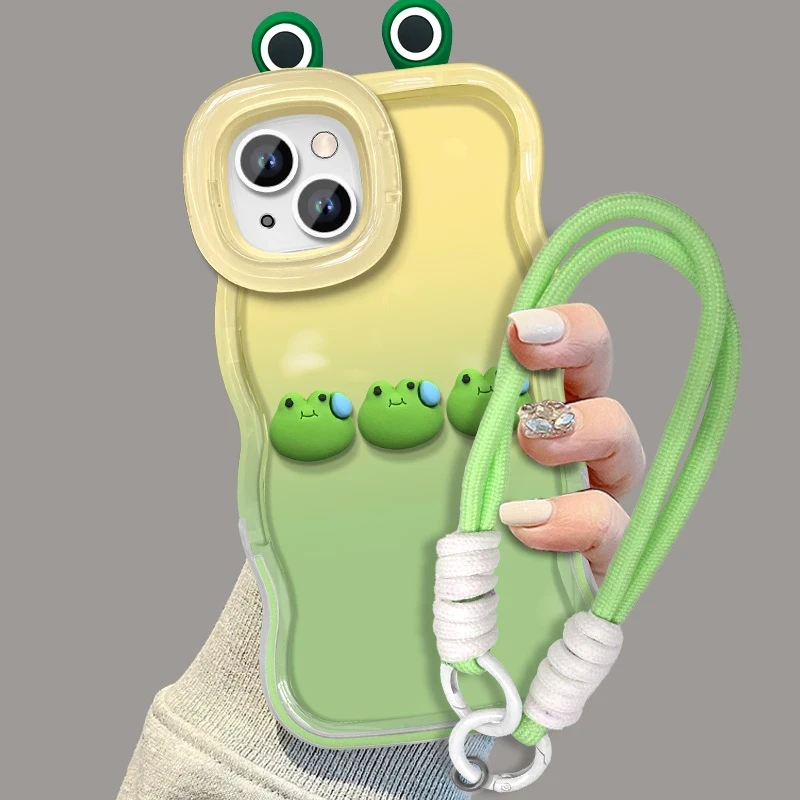 三只青蛙适用苹果16promax手机壳华为mate60pro双支架pura70创意O