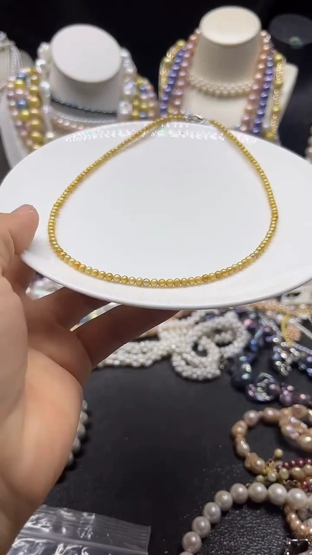 颈饰未镶嵌淡水珍珠多人