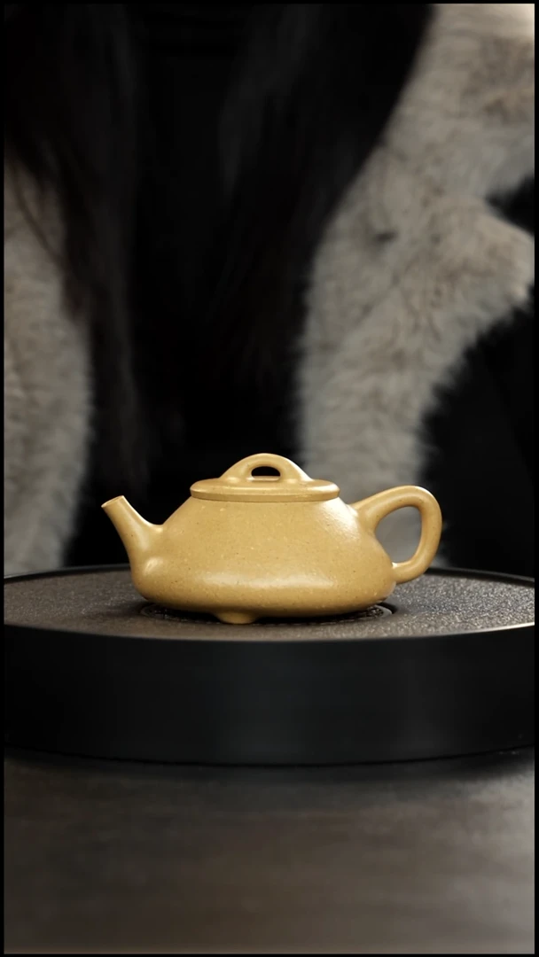 茶壶紫砂正价1500微瑕四号井夹脂绿任瓢200cc