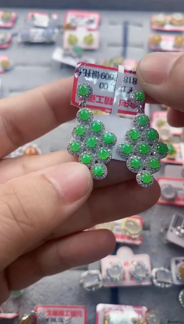 银S925镶嵌戒指翡翠444    6