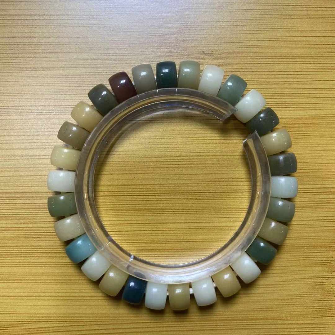 P152 多宝菩提0.9cm直切手串（颜色多样性）