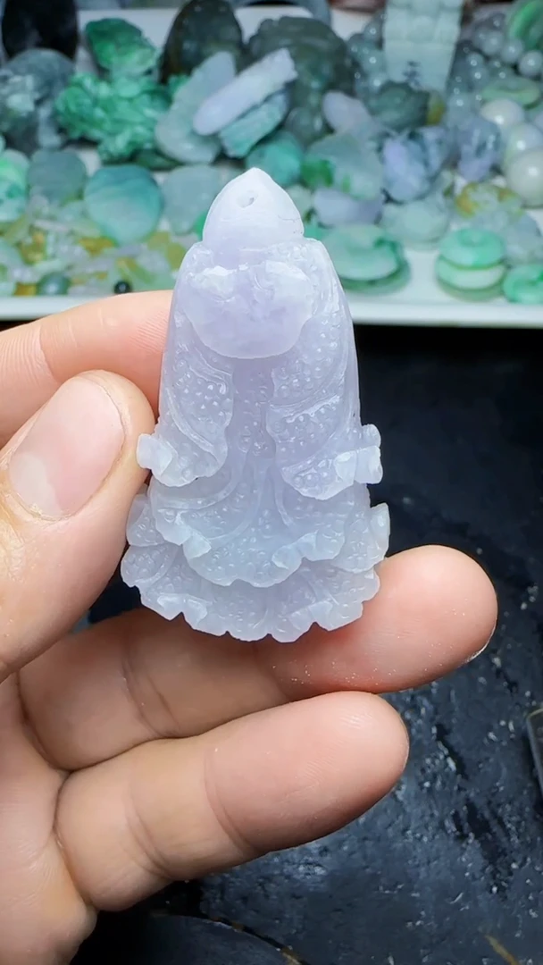 颈饰未镶嵌翡翠天然A货翡翠1