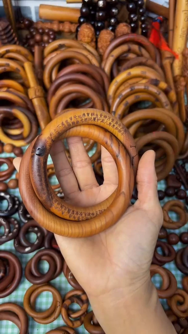 枣木乾坤圈75圈口微瑕