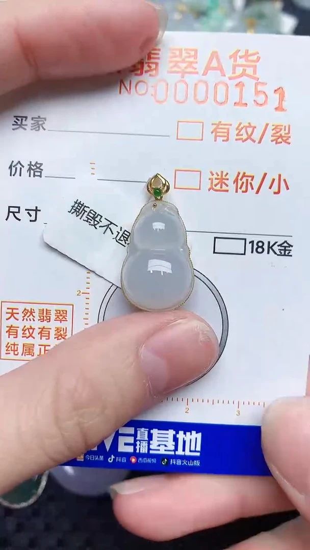 【闪购商品】翡翠颈饰18K金镶嵌453453453