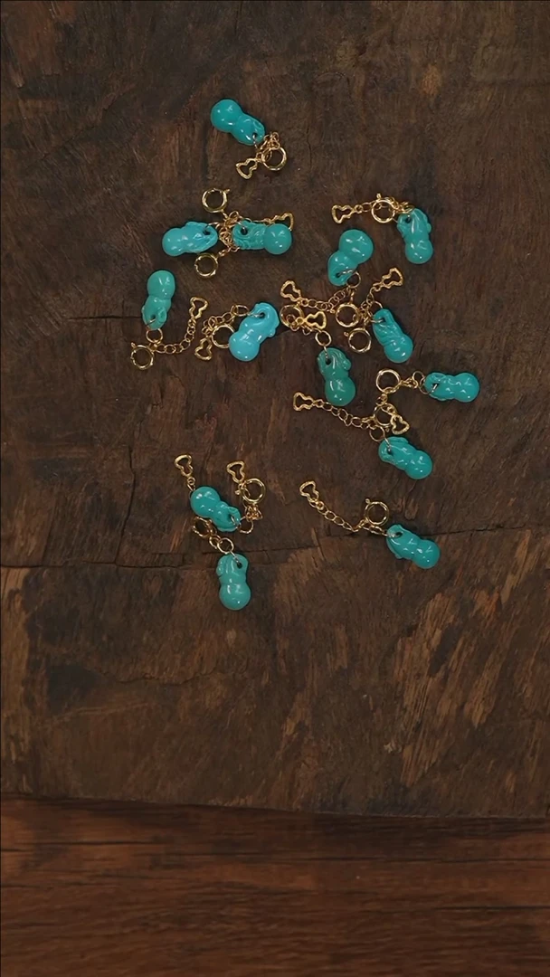 【闪购商品】绿松石提溜18K金镶嵌S1729-定制多样性发其一