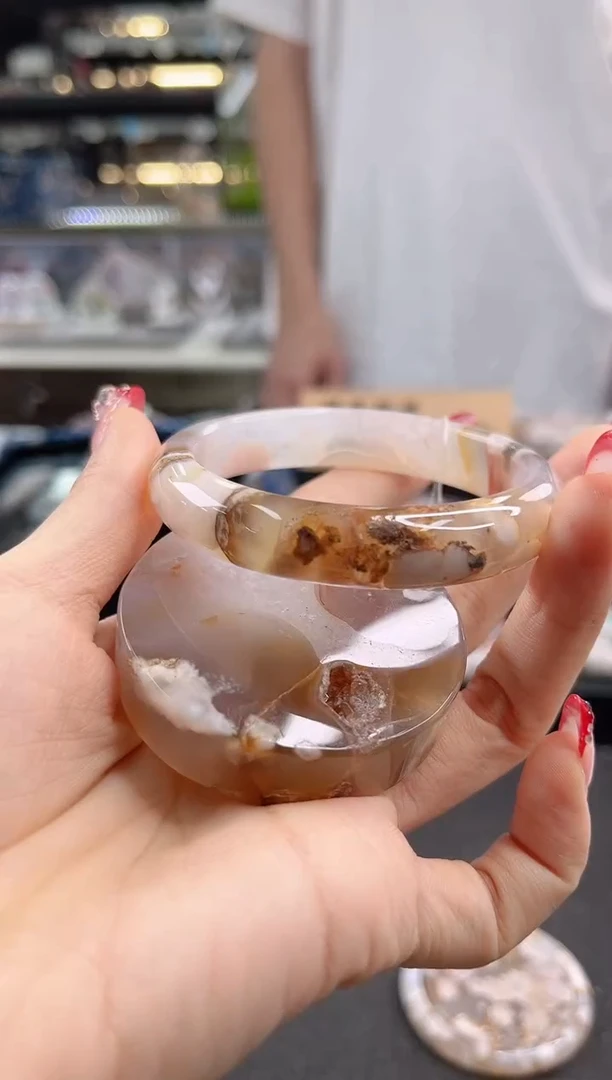 未镶嵌手镯石英质玉56圈口（赠品镯心）1388457