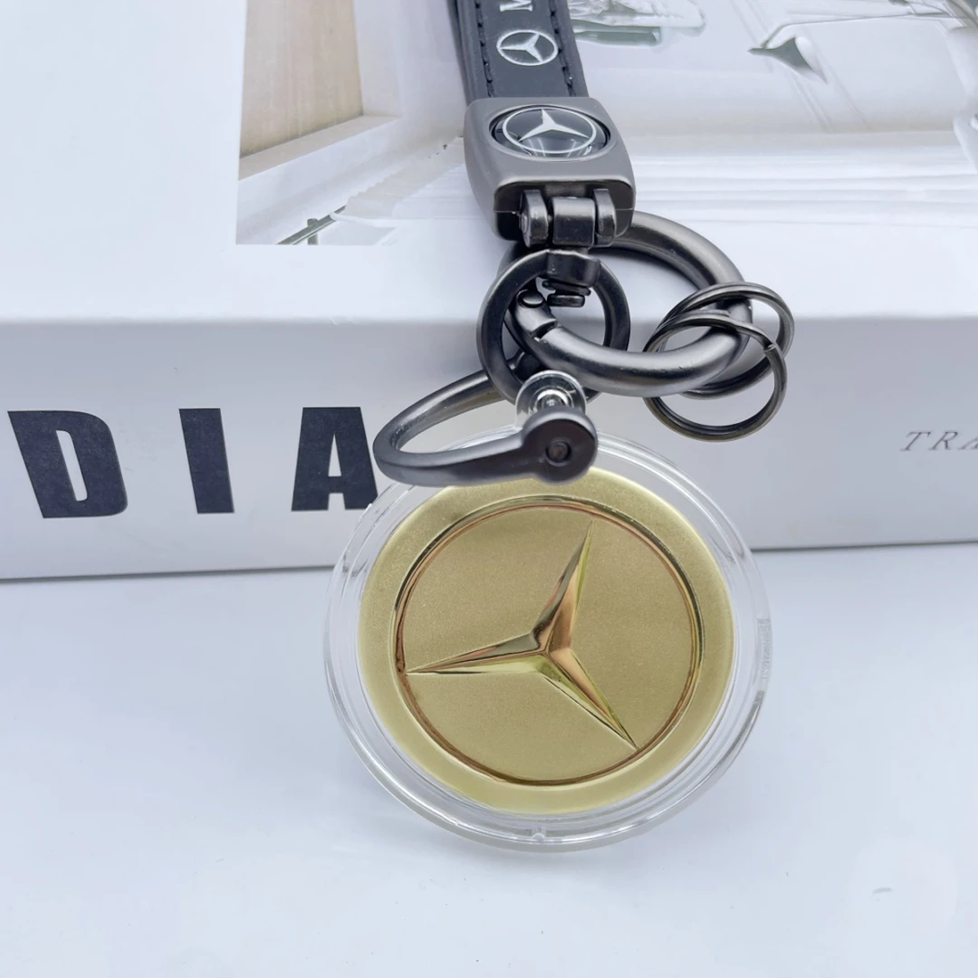 黄金999新款钥匙挂件手机LOGO车挂件高端送男朋友父亲节日礼物