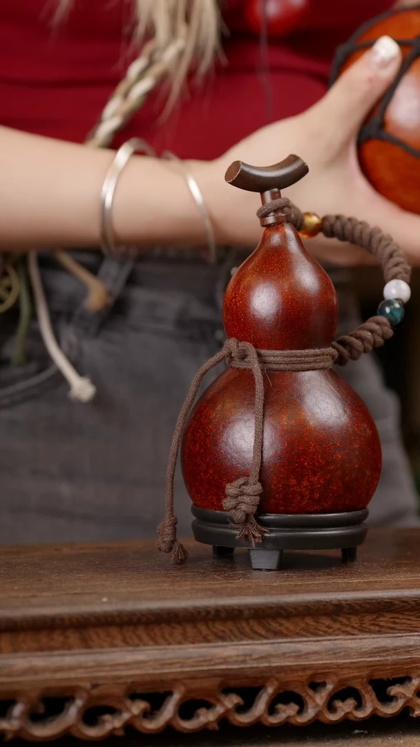 100号精品天然大漆酒葫芦一物一拍~