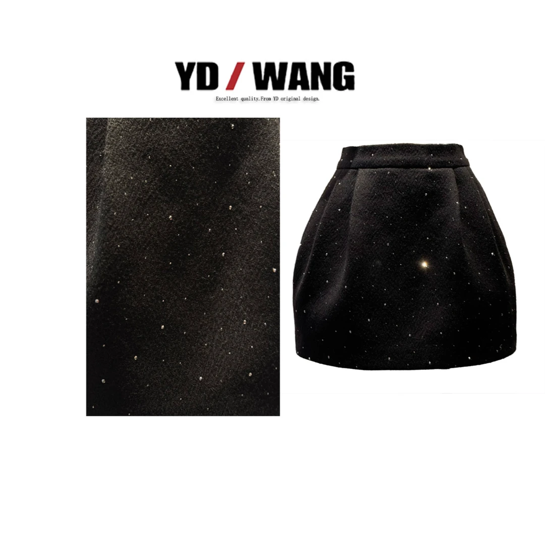 【YD精选】满天星羊毛灯笼裙   时尚半身裙气质显瘦休闲女士A字