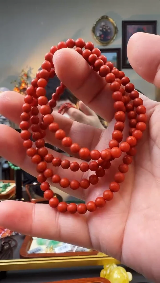 未镶嵌手串南红玛瑙多圈手串