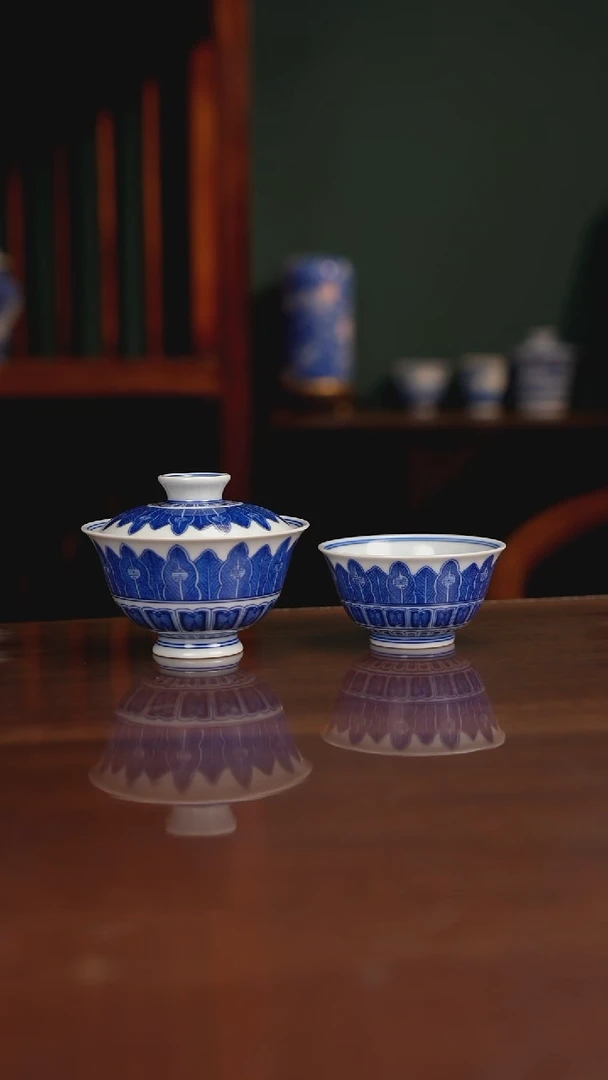 晓月柴窑 芭蕉叶一套
