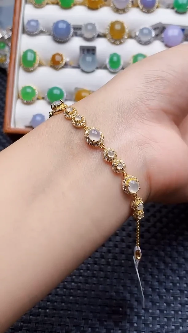 银S925镶嵌戒指翡翠2076