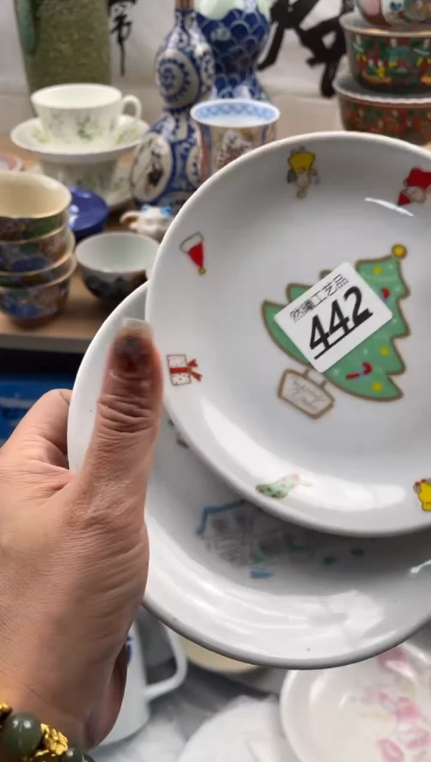 【闪购商品】瓷片442然曦海外工艺品18包邮