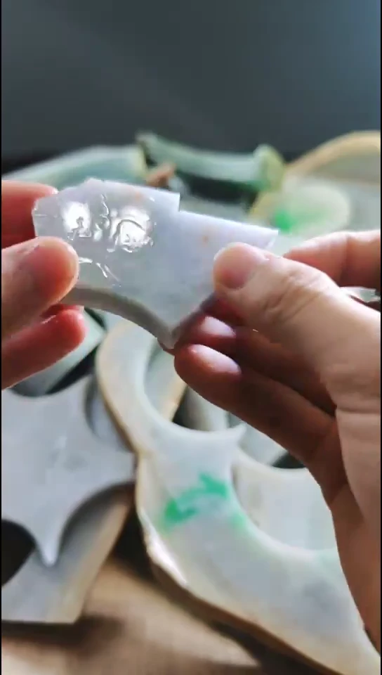 裸石翡翠缅甸翡翠A货花8