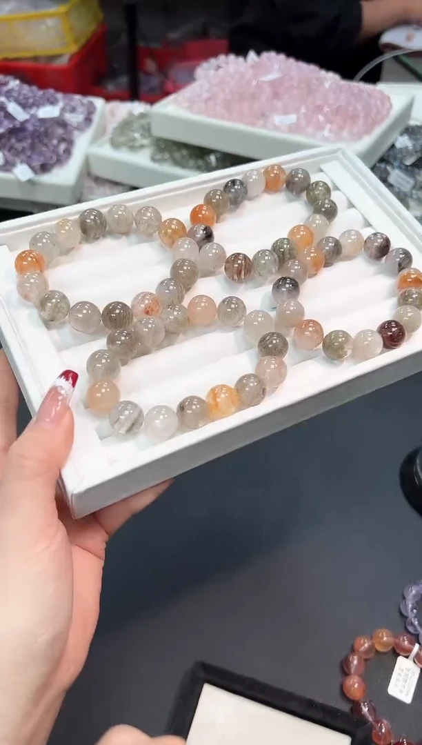 【闪购商品】水晶手串未镶嵌3Y样性发一/1条14mm默认微瑕