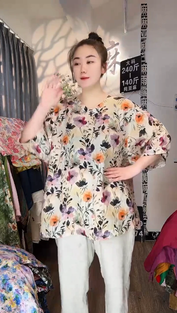 亚麻汉麻苎麻大码女装。