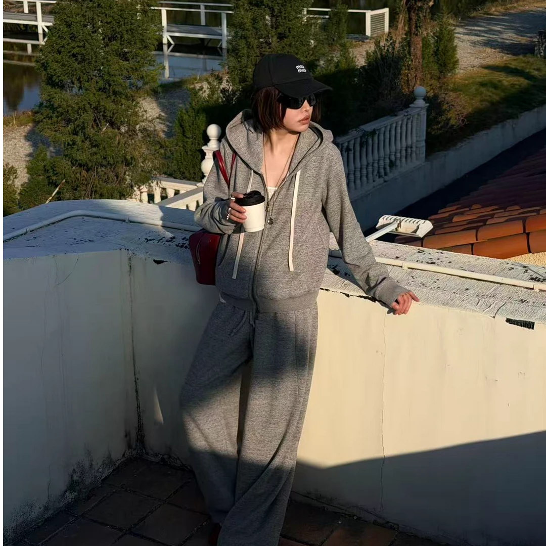 【画界】休闲连帽拉链卫衣卫裤TZ1248-1