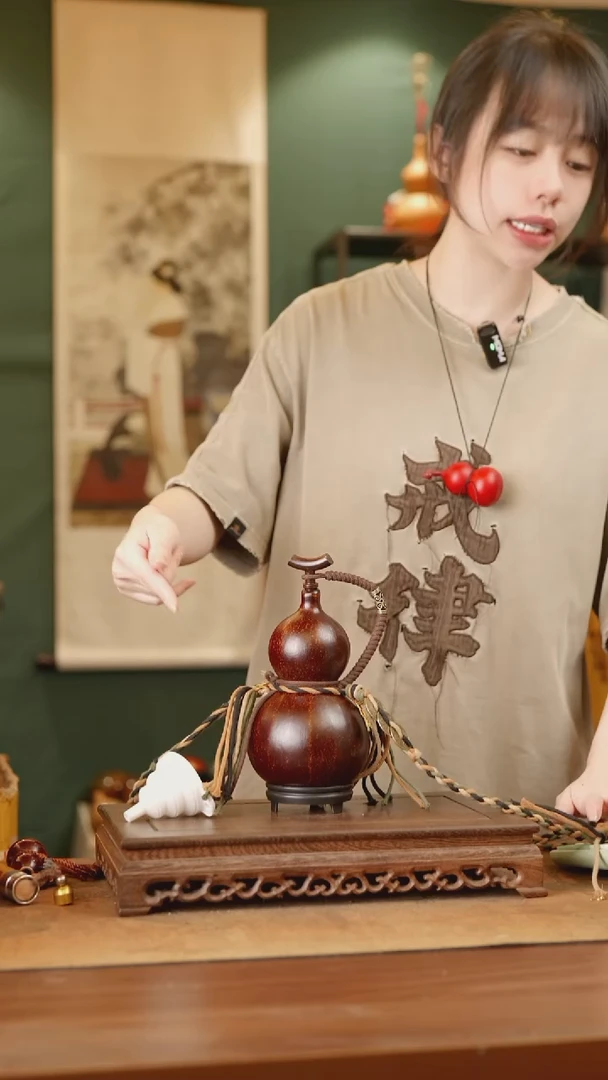 52号精品天然大漆酒葫芦一物一拍~*