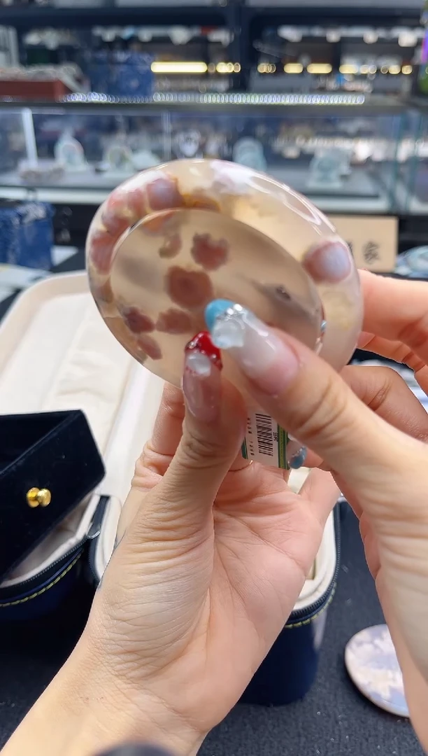 未镶嵌手镯石英质玉圈口 （赠品镯心）