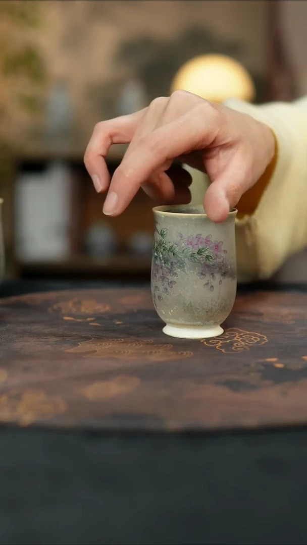 景德镇陶瓷杯碗柴烧多人