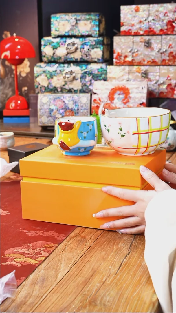 【闪购商品】瓷片豆包儿推荐饰品摆件