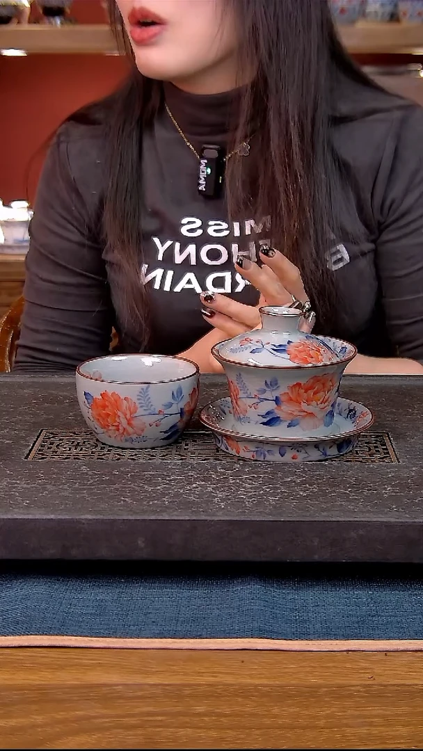 简装家用款2件套 老陶泥开片纹陶瓷茶具