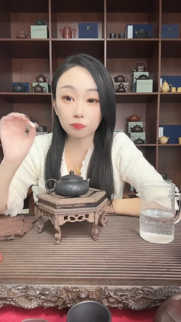 茶壶紫砂花开富贵寒江壶  石黄