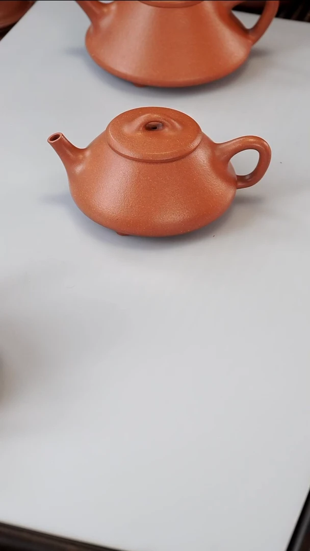 茶壶紫砂半手精工红降破任瓢