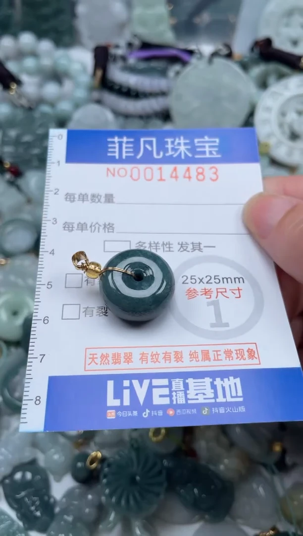 颈饰未镶嵌翡翠14483