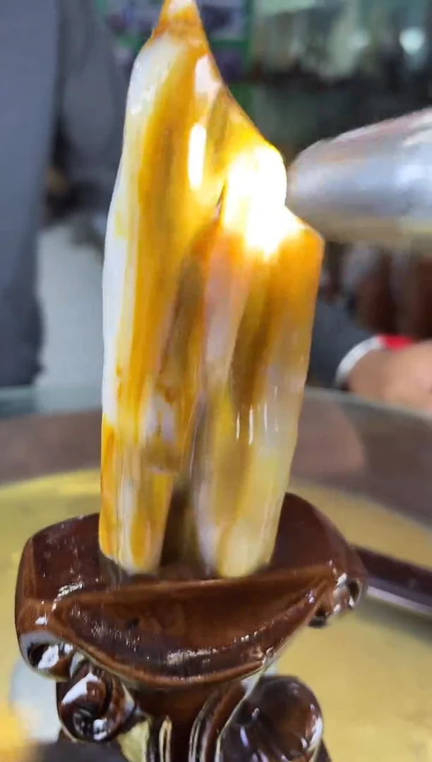 未镶嵌珠宝奇石硅化玉缅甸天然树化玉精品摆件